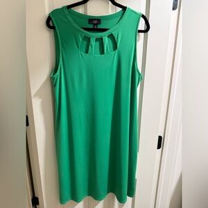 AGB Vibrant Green Sleeveless Mini Dress